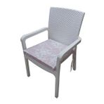 MİRZADE 6 Adet Duck Bezi Rattan Minderi-taç 33763-01