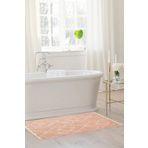 Mis Kilim Colors Çift Taraf Kaydırmaz Desenli Saçaklı Pudra Doğal Pamuk Dokuma Banyo Halı & Paspas