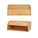 MİS KİTCHEN Bambu Lüx Ekmeklik - Sürgülü Kapaklı Ekmeklik 37X20X26 CM Ekmek Kutusu - EKMEK DOLABI