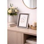 MİS KİTCHEN Masif Ahşap Fotoğraf Çerçevesi Camlı 15x20 cm Masaüstü Dekoratif Çerçeve Doğal Ahşap Beyaz Kenar