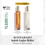 Misbahçe Golden Hour ve Stardust Vitamin İçerikli Işıltılı Saç ve Vücut Yağı 100 ml Canlandırıcı Etki