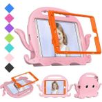 Miscase Ipad 5-9 Ahtapot Tutmalı Yumuşak Standlı Silikon Çocuk Tablet Kılıfı - Pembe
