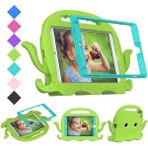 Miscase Ipad 5-9 Ahtapot Tutmalı Yumuşak Standlı Silikon Çocuk Tablet Kılıfı - Yeşil