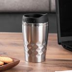 Misda Store 05554 Paslanmaz Çelik Kupa Sızdırmaz Çelik Termos Araç Termosu El Termosu Yalıtımlı Bardak 350ML -Gümüş