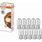 Misda Store 2825 W5W T10 Dipsiz Ampul 12V 5W 10 Adet