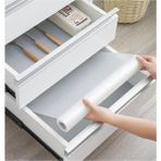Misda Store (45CM x 10METRE) Şeffaf Kaymaz Dolap Içi Çekmece Raf Örtüsü Çekmece Astarı Raf Astarı