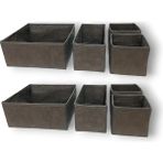 Misda Store 8'li Çekmece Içi Düzenleyici Organizer Set - Çok Amaçlı Dolap Içi Kutu Seti