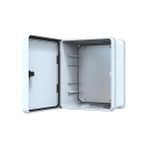 Misda Store Abs Pano 25 x 30 x 15.2 cm Taban Saclı IP65 Plastik Pano Montaj Plakalı Elektrik Kutusu Pano Darbeye Dayanıklı Dış Ortam Muhafaza Kutusu Abs Pano Poli 022