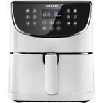 Misda Store Airfryer 100 Tarif Yemek Kitabı, 1700-WATT Max Xxl 5,5 L Dijital Dokunmatik Hava Fritözleri 11 Ön Ayarlı Fırın, Yağsız Sıcak Ocak, Yapışmaz Sepet, Beyaz