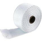 Misda Store Cam Elyaf Egzoz Sargısı Yanmaz Bant Sıcaklık Önler Bant 3 mm x 3 cm 5 Metre