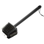 Misda Store CCB-4125 4'ü 1 Arada Paslanmaz Çelik Tel Kıllı Izgara Temizleme Fırçası - Scour Pad - Izgara Kazıyıcı - 33 cm Sap Uzunluğu