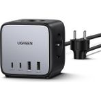Misda Store Diginest Cube 65W Güç Şeridi Gan USB C Şarj Cihazı 3 Yollu Soket ve Anahtar ile Uyumlu MacBook Air/pro, iPhone 14 Pro Max, 13, 12, iPad Pro, Galaxy S23 Ultra, S23+