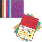 Misda Store EVA-004 10 Renk 2 mm 20X30 cm 10 Renk Simli Yapışkanlı