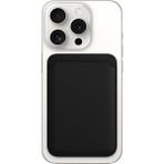 Misda Store iPhone 17/16/15/14/13/12 Serisi Için Güçlü Manyetik Özellikli Magsafe Aksesuarlarıyla Uyumlu Deri Cüzdan Kartlık (Siyah)