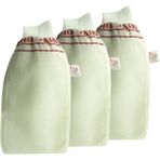 Misda Store Kese Beyaz Banyo Hamam Kesesi Lastikli 3 Adet
