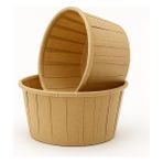 Misda Store Kraft Cupcake Kalıbı, Muffin Kek Kalıbı, Kek Kapsülü, Airfryer Uyumlu