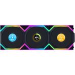 Misda Store Li Unı Fan Sl Wıreless LCD 3X120MM Siyah Kasa Fanı (G99.12SLLCD1W3B.00)