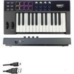 Misda Store Midi-25 Pro Midi Klavye 25 Tuşlu Midi Keyboard 8 Pad
