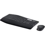 Misda Store MK850 Kablosuz Performans Klavye Mouse Seti, Avuç Içi Destekli Klavye, Kıvrımlı Mouse, Çoklu Cihaz Özelliği, 10 M Kullanım Mesafesi, Tam Boyutlu Sessiz Türkçe Q Klavye, Siyah