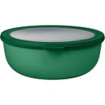 Misda Store - Multi Bowl Cirqula Round - Kapaklı Saklama Kabı - Buzdolabı Için Hava Geçirmez Saklama Kutusu ve Mikrodalga Fırın Kabı Olarak Uygundur - 2250 ml - Canlı Mavi