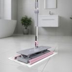 Misda Store One Click Mop Paleti 4xl Büyük Palet 32CM, 8 Adet Bez Hediyeli, Asansörlü Mekanizma Çok Pratik, Tembel El Değmeden Islak Havlu ve Bez Kullan At Otomatik, Kullan At Bezlerin Hepsine Uyumludur.