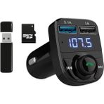 Misda Store Otomatik Frekans Tanımalı Parazit Yok Fm Radyo Transmitter 3.1A Hızlı Şarj Micro Sd Bluetooth Mp3 Çalar Çakmaklık (GA02)