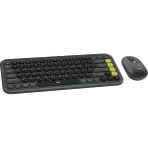 Misda Store Pop Icon Combo Kablosuz Klavye ve Mouse Seti, Bluetooth, Konforlu Tasarım, Programlanabilir Tuşlar, Sessiz Tıklamalar, 3 Cihaza Kadar Easy-Switch, Türkçe Q Klavye, Siyah