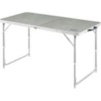 Misda Store Portatif Kamp Masası, 3 Yükseklik Ayarlı, Katlanır Piknik Masası, Kolay Taşınabilir Alüminyum Masa - 120X60 - Kumaş Desenli
