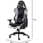 Misda Store Premıo Serisi Profesyonel Oyuncu Koltuğu, Ergonomik Tasarım, 180 Derece Ayarlanabilir Sırt Açısı, Kaliteli Sünger, 130KG Taşıma Kapasiteli Oyuncu Sandalyesi (Fade)