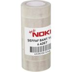 Misda Store Şeffaf Bant 19MMX33M 6'lı