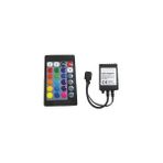 Misda Store Şerit LED Kontrol Cihazları - Bluetooth, Sese ve Müziğe Duyarlı, 24 Tuşlu - 6 Amper, 10 Metreye Kadar Rgb Şerit LED Çalıştırır (1, 6 Amper 24 Tuşlu)