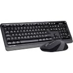 Misda Store Tech FG1010 2.4g Q Türkçe Fn-Multimedya Klavye+Optik 2000DPI Mouse Siyah/gri Kablosuz Set