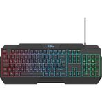 Misda Store Thunderstrike Rgb Işıklandırma - 1000Hz Polling Rate - Örgü Kablolu Membran Oyuncu Klavyesi