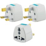 Misda Store Tip G Ingiliz Adaptör Fişi – Hindistan, Ingiltere, Dubai, Hong Kong, Irlanda, Singapur, Hac ve Umre Uyumlu, 2 ve 3 Uçlu Fiş Dönüştürücü Priz, Uluslararası Seyahat Adaptörü