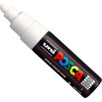 Misda Store Uni Pc-7m Marker Sanat Kalemi Büyük Top Ucu, 5-5,5 mm - Beyaz