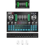 Misda Store VS20 Üst Seviye Stüdyo Kayıt Canlı Yayın Şarjlı Ses Kartı Efektli Radyo Mikseri (Telefon ve Pc Podcast)