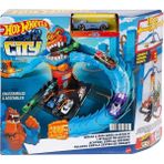 Misda Store Wheels Wreck & Ride Gorilla Düşman Yaratıklar Oyun Seti, 1 Adet Hot Wheels Araba, Diğer Setlerle Birleştirilebilir, Benzin Istasyonu Temalı Set, 4-8 Yaş Arası Çocuklar Için Hediye, HDR30