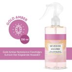 Misedor Gold Amber Çiçek Kokulu Oda Spreyi ve Çamaşır Parfümü 330 ml – Uzun Süre Kalıcı Ferah ve Hoş Koku