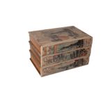 Misiny 003 Kitap Şeklinde 3 Çekmeceli Ahşap Kutu