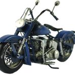 Misiny Mavi Metal Motosiklet Maketi