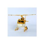 Misiny Nostaljik Sarı Beyaz Metal Helikopter Maketi