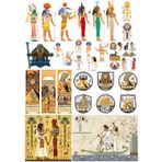 Mısır Temalı Sticker Set-5 17 Parça Telefon, Tablet, Defter, Laptop Sticker