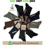 Mısırlı 62006 Erkek Bambu Soket Çorap - 41 - 45 - Asorti