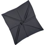 Mısırlı Eşarpları Medine Ipeği Büyük Boy Eşarp 140X140 cm - 140 x 140 cm - Antrasit