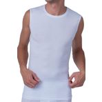 Mısırlı Organik Pamuk - TENCEL™ Modal Bisiklet Yaka Kolsuz Erkek Sporcu Atlet, Yumuşak, Nefes Alabilir, Lüks ve Sürdürülebilir Kumaştan Yuvarlak Sıfır Yaka Sıfır Kol İç Giyim, Hercules
