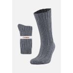Mısırlı Unisex 5 Kat Alpaka Yünü Kışlık Tekli Gri Soket Çorap M 3094 G - 35 - 38