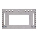 Miskall Adjustable Stainless Steel Cabinet Hardware Jig, Precision Punch Locator for Drilling Handles and Knobs on Doors, Drawers, and Furniture