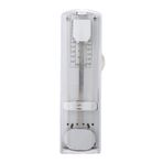 Miskall Mini Mekanik Metronom, 11x5x3 cm Geleneksel Metronom, Piyano için Taşınabilir Beyaz Müzik Aleti Aksesuarları