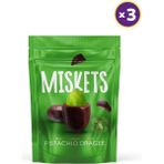 Miskets Sütlü Çikolata Kaplamalı Kavrulmuş Antep Fıstık Draje 70 G x 3 Adet - 100 gr