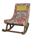Miskin Sallanan Sandalye, Retro, Ahşap, Ceviz Ayak